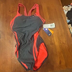 Women's Black and Red Swimsuit